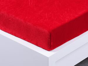XPOSE® Mikroplyšová plachta Exclusive - červená 90x200 cm