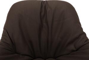 KONDELA Jedálenská stolička, látka s efektom brúsenej kože hnedá, KALIFA