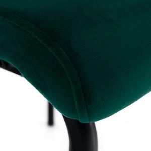 Jedálenská stolička, smaragdová/kov, JONKA