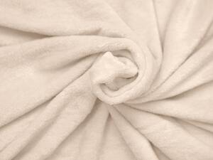 Biela mikroplyšová deka SOFT, 150x200 cm