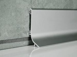 Lišta soklová AL Effector Q63 Striebro 40x16,8x2700 mm