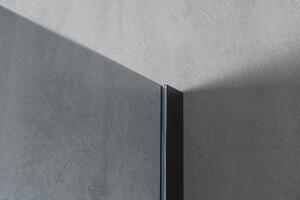 Gelco VARIO BLACK jednodielna sprchová zástena na inštaláciu k stene, dymové sklo, 700 mm