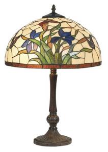 Stolová lampa Elanda v štýle Tiffany, 62 cm