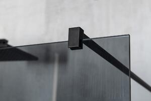 Gelco, VARIO BLACK jednodielna sprchová zástena na inštaláciu k stene, matné sklo, 700 mm, GX1470GX1014