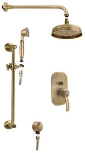 Sapho KIRKÉ podomietkový sprchový set s pákovou batériou, 2 výstupy, bronz