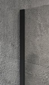 Gelco VARIO BLACK jednodielna sprchová zástena na inštaláciu k stene, matné sklo, 700 mm