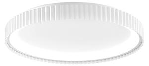 Stropné LED svetlo Niike, biele, Ø 50 cm, kov,, Biela / opálová, Obývacia izba / jedáleň, kov, Moderný, Závesné svietidlo
