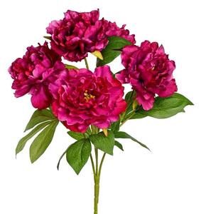 Kytica pivonia CYKLÁMENOVÁ 47cm 218228 - Umelé kvety