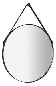 Sapho, ORBITER zrkadlo guľaté s popruhom, o 60cm, čierna mat, ORT060