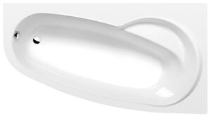 Polysan NAOS R asymetrická vaňa 180x100x43cm, biela