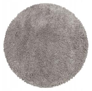 Ayyildiz , Kusový koberec Fluffy Shaggy 3500 beige kruh, 80x80 (priemer) kruh, béžová, obývacia izba