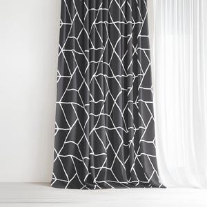 Goldea bavlnený záves - mozaika na tmavo sivom 140x150 cm