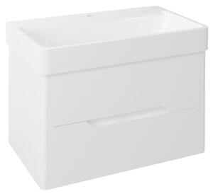 Sapho MEDIENA umývadlová skrinka 77x50,5x49cm, biela mat/biela mat