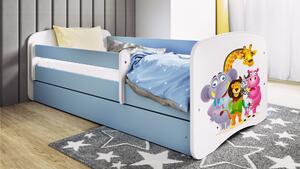 Kocot kids Detská posteľ Babydreams ZOO modrá
