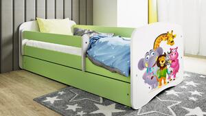 Kocot kids Detská posteľ Babydreams ZOO zelená