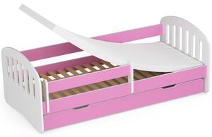 Ak furniture Detská posteľ PLAY 180x80 cm ružová