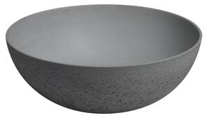 Sapho FORMIGO betónové umývadlo na dosku, Ø 39 cm, sivá