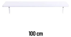 Radifloat™ Nástenná Polička Na Radiátor, Biely dub 100 cm