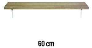 Radifloat™ Nástenná Polička Na Radiátor, Prírodný dub 60 cm