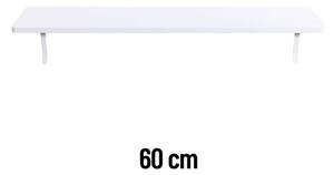 Radifloat™ Nástenná Polička Na Radiátor, Biely dub 60 cm