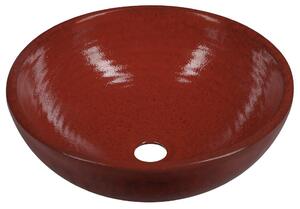 ATTILA keramické umývadlo, priemer 43 cm, paradajková červená DK003