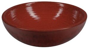 ATTILA keramické umývadlo, priemer 43 cm, paradajková červená DK003