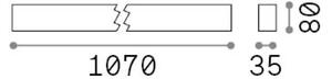 Ideal lux Pro 267135 STEEL stropné svietidlo s podsvietením LED 36W 3700/2900lm 4000K čierna, UGR<19
