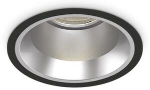 Ideal lux Pro 266558 OFF zápustné svietidlo D110mm LED 15W 1300/1070lm 3000K IP54 čierna, UGR<19