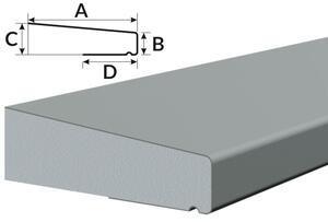 FASÁDNE PROFILY Teplý parapet OS2 Dĺžka parapety: 120cm, Typ parapety: OS2-30