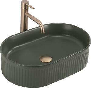 Umyvadlo Na Dosku REA Vanda Olive Matt Green 49X31X13Cm