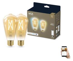 SADA 2x LED Stmievateľná žiarovka VINTAGE ST64 E27/6,7W/230V 2000-5000K Wi-Fi - WiZ
