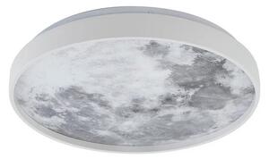 Lindby - Lune LED Stropné Lampa Biela/Grey