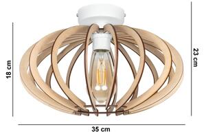 Prisadený luster EARTH 1xE27/60W/230V biela/béžová