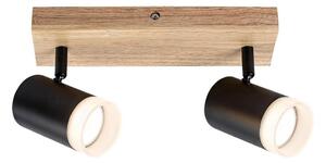 Rabalux 73122 - Stropné bodové svietidlo TORAS 2xGU10/5W/230V dub