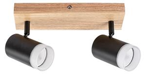 Rabalux 73122 - Stropné bodové svietidlo TORAS 2xGU10/5W/230V dub