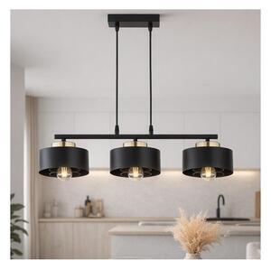 Brilagi - Závesný luster na kábli SPRING 3xE27/60W/230V čierna/zlatá
