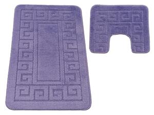 Sada kúpeľňových koberčekov Montana Ethnic Dark Lilac