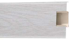 Lišta soklová PVC Arbiton LARS Jaseň Snežný 25 26x70x2500 mm