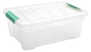 Doloni Úložný box s vekom 42x27x16 Transparentný