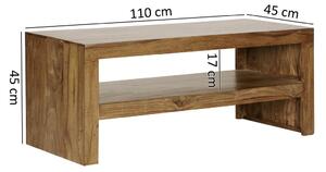 KONFERENČNÝ STOLÍK, farby sheesham, drevo, 110/45/45 cm MID.YOU - Stolíky do obývačky, Online Only