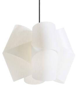 Závesná lampa Julii, bielo-antracitová, Ø 36 cm