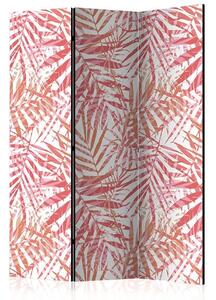 Paraván - Palm Red [Room Dividers] Veľkosť: 135x172, Verzia: Jednostranný