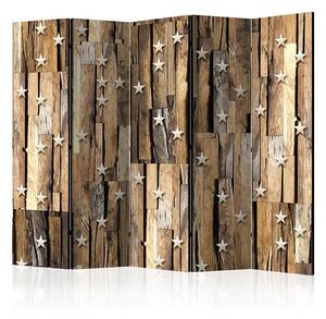 Paraván - Wooden Constellation II [Room Dividers] Veľkosť: 225x172, Verzia: Jednostranný