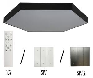 LED Stropné svietidlo LED/240W/230V 3000/4000/6500K pr. 120 cm čierna