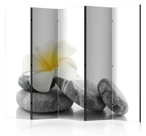 Paraván - White Lotus II [Room Dividers] Veľkosť: 225x172, Verzia: Jednostranný