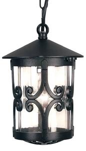 Vonkajšia závesná lampa Hereford s ozdôbkami