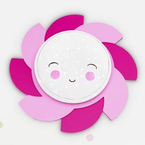 LED nástenné svietidlo Sun Starlight Smile, ružové