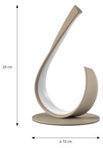 ONLI - LED Stolná lampa MATISSE LED/12W/230V 28 cm béžová