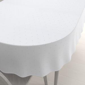 Biante Teflónový oválny obrus TF-084 Obdĺžničky na bielom 80x120 cm