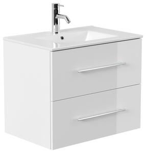 SKRINKA S UMÝVADLOM, biela s vysokým leskom, biela s vysokým leskom, 71 cm MID.YOU - Kúpeľňové skrinky, Online Only